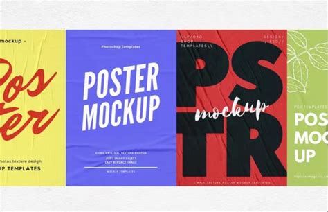 15+ FREE Glued Poster Mockup PSD Download - Graphic Cloud