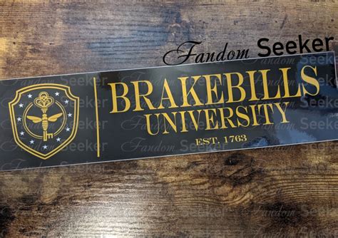 The Magicians Brakebills University Student Bumper Sticker | Etsy