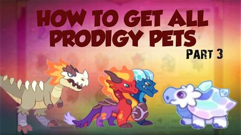 (Sorta Outdated) How To Get EVERY SINGLE PET in Prodigy Math Game (Part ...