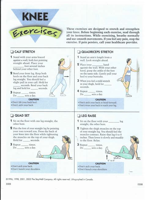 knee strengthening exercises for osteoarthritis pdf | Flourless Journal ...