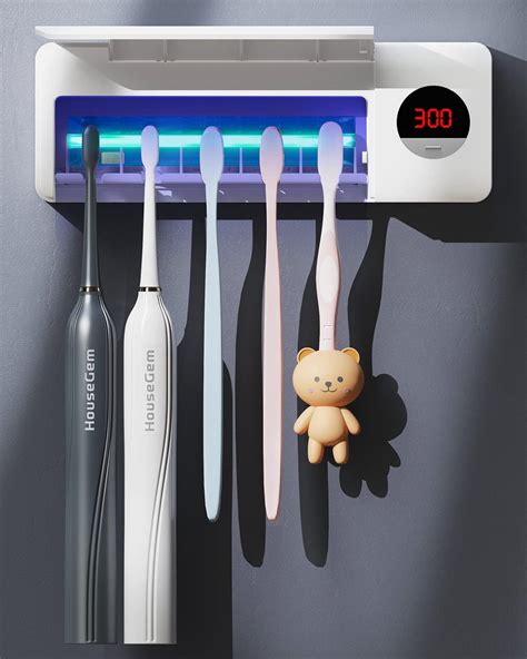 Amazon.com: UV Toothbrush Sanitizer, HouseGem Toothbrush Sanitizer ...