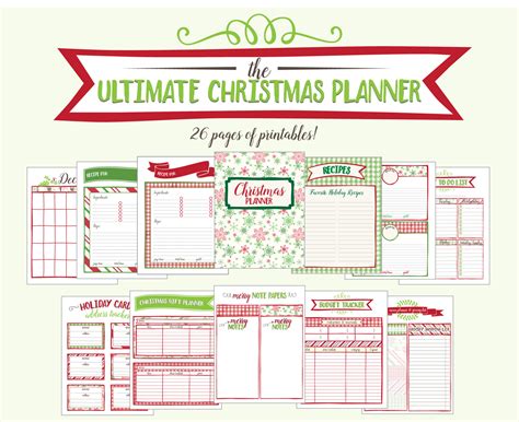 Free Printable Christmas Planner - 26 Pages! | Live Craft Eat