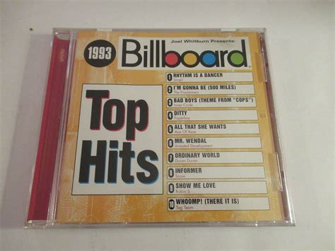 Billboard Top Hits: 1993 by Various Artists (CD, Apr-2000, Rhino (Label)) for sale online | eBay