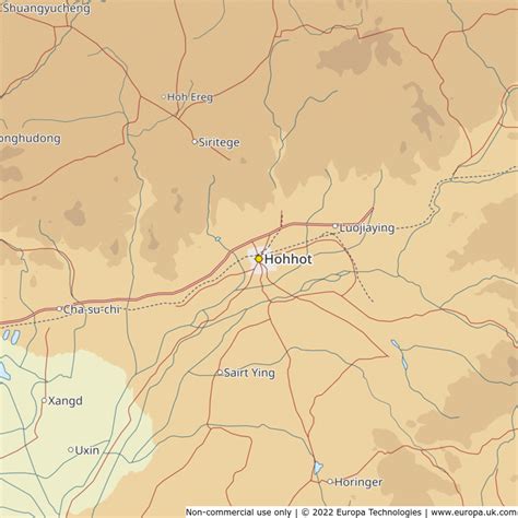 Map of Hohhot, China | Global 1000 Atlas