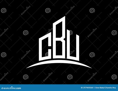 Letter CBU Building Vector Monogram Logo Design Template. Building Shape CBU Logo Stock Vector ...