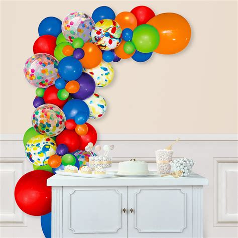 Party City Air-filled Multicolor Balloon Garland Kit, Party Supplies ...