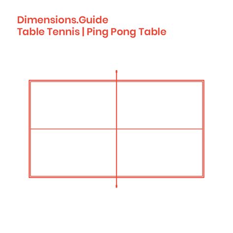 Table Tennis Tables Dimensions & Drawings | Dimensions.Guide