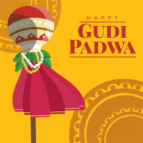 Gudi Padwa Greeting Card 192395 Vector Art at Vecteezy