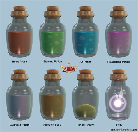 Legend Of Zelda Potion Bottles - LEGENDSF