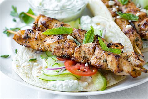 Chicken Kebab Wraps with Easy Tzatziki Sauce | The Cozy Apron