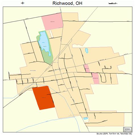 Richwood Ohio Street Map 3966936