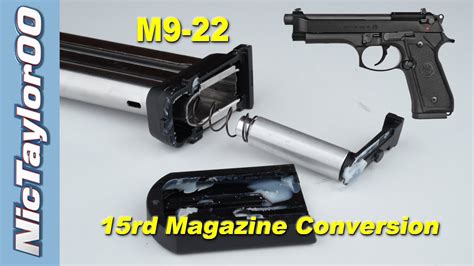 Beretta / Umarex M9 22LR Magazine Conversion - 92 Series Pistols - YouTube