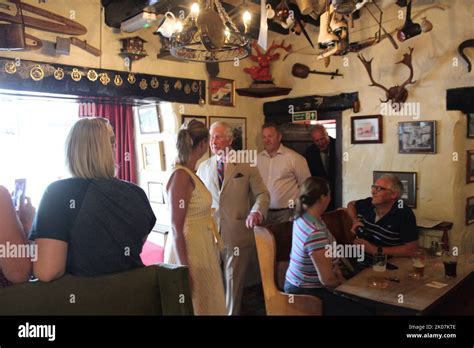 Prince Charles visits North Wales Stock Photo - Alamy