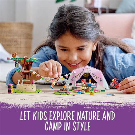 Buy LEGO 41392 Friends Nature Glamping Outdoors Adventure Camping Set with Olivia & Mia Mini ...