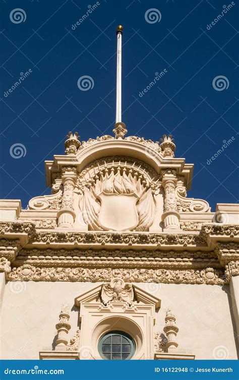 Architecture in Balboa Park Stock Photo - Image of blue, ornament: 16122948