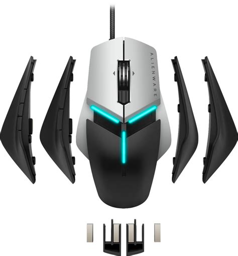 Best Buy: Alienware AW958 Elite Wired Optical Gaming Mouse with RGB Lighting Black/silver AW958