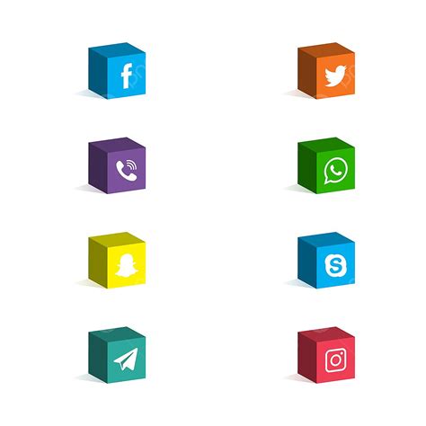 Social Media Marketing Clipart Hd PNG, 3d Social Media Icons, Social Icons, 3d Icons, Media ...