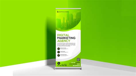 Free Editable Photoshop Roll Up Banner Design – GraphicsFamily