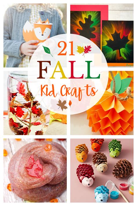 21 Fall Crafts for Kids - Crazy Little Projects