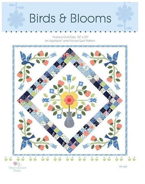 Birds and Blooms Quilt Pattern | Etsy | Quilt patterns, Quilts ...