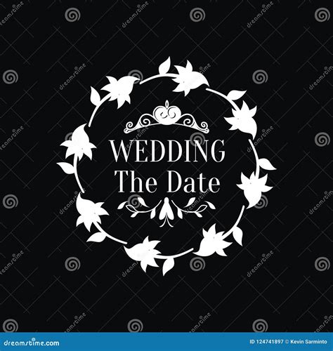 Vintage wedding vector stock vector. Illustration of banner - 124741897