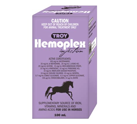 HEMOPLEX INJ , 100ml – Aldousari Veterinary Services and Agriculture.