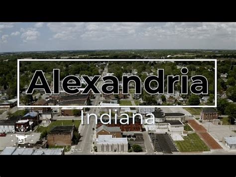 Aerial View of Alexandria Indiana - YouTube