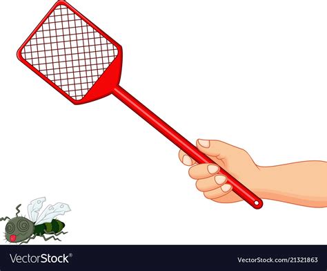 Fly swatter Royalty Free Vector Image - VectorStock