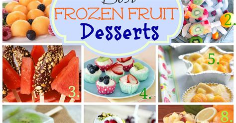 Best Frozen Fruit Desserts for Summer | Crafts a la mode