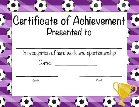 Free Soccer Award Certificates Printable | Free Printable