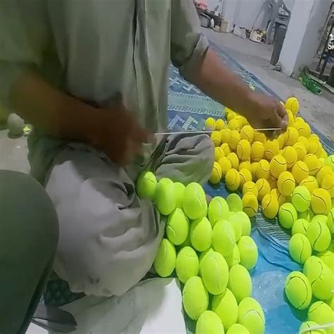 How Tennis Balls are Made - Tennis Balls Manufacturing - Tennis Ball ...