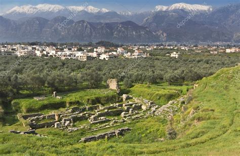 Ancient and modern Sparta historical city in Greece — Stock Photo © Panos_Karas #13009823