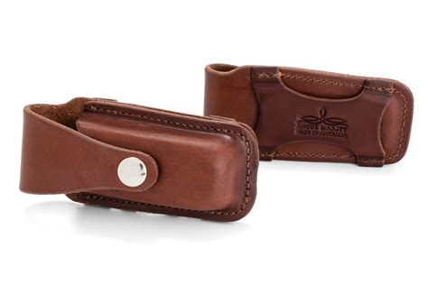 Leatherman Wave Multi-Tool Pouch (Natural) | Buy Leather Pouches Online - Angus Barrett Saddlery