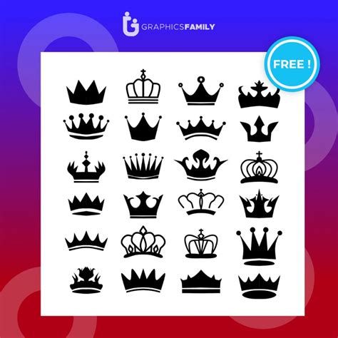 🤴 Free Royal crown silhouette. king crowns, majestic coronet and luxury tiara silhouettes set ...