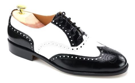 Chicago Mens Black & White Two Tone Brogue | Spectator shoes, Two tone ...