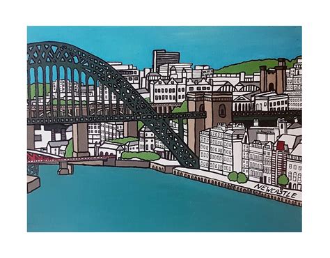 TYNE BRIDGE NEWCASTLE Art Print Modern Wall Art From - Etsy