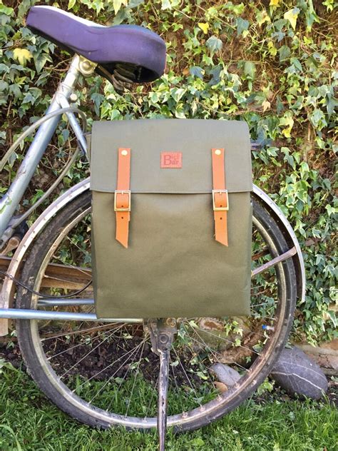 Waterproof Green military Bicycle Backpack pannier/ bicycle | Etsy