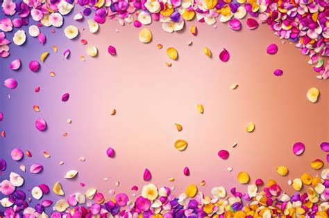 Premium AI Image | Colorful confetti on a pink background