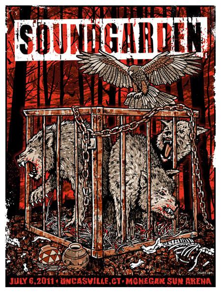 GIGART — Soundgarden Rusty Cage Poster 2011