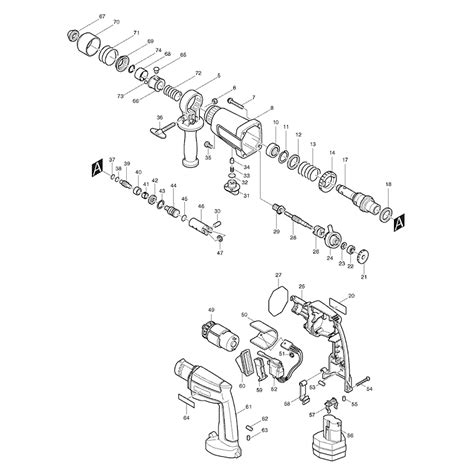 Makita Spare Parts for Rotary Hammer Drill HR160D