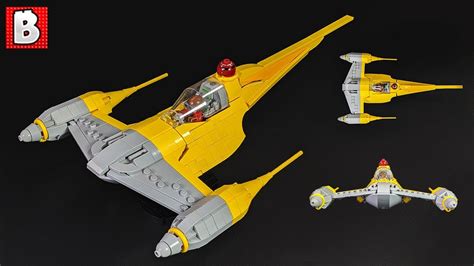 Beautiful LEGO N-1 Naboo Starfighter Update! Star Wars Custom Build