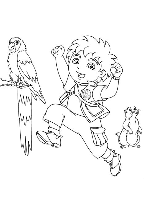 Free Printable Diego Coloring Pages For Kids