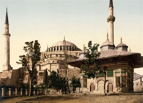 File:Hagia Sophia mosque and Ahmed III fountain, Constantinople, Turkey ...