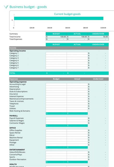 37 Handy Business Budget Templates Excel Google Sheets ᐅ Foundation ...