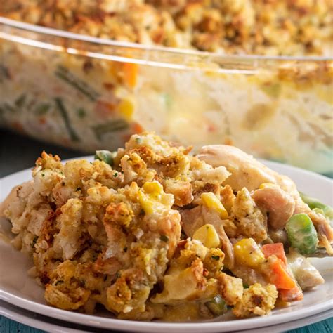 Chicken Stuffing Casserole: Stove Top Stuffing & Chicken Bake