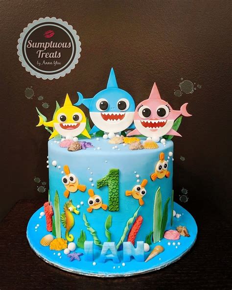 Baby Shark Doo Doo Birthday Cake #babyshark #babysharkpinkfong #babysharkbirthdaycake # ...