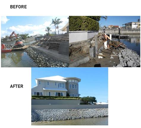 BUILDING OF REVETMENT WALLS