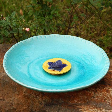 Ceramic Bird Bath Bowl Outdoor 12 Garden Bird Bath - Etsy