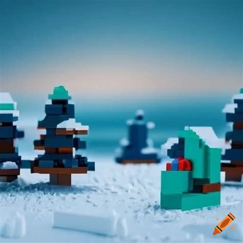 Lego winter landscape