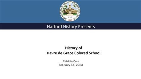 History of Havre de Grace Colored High School - YouTube